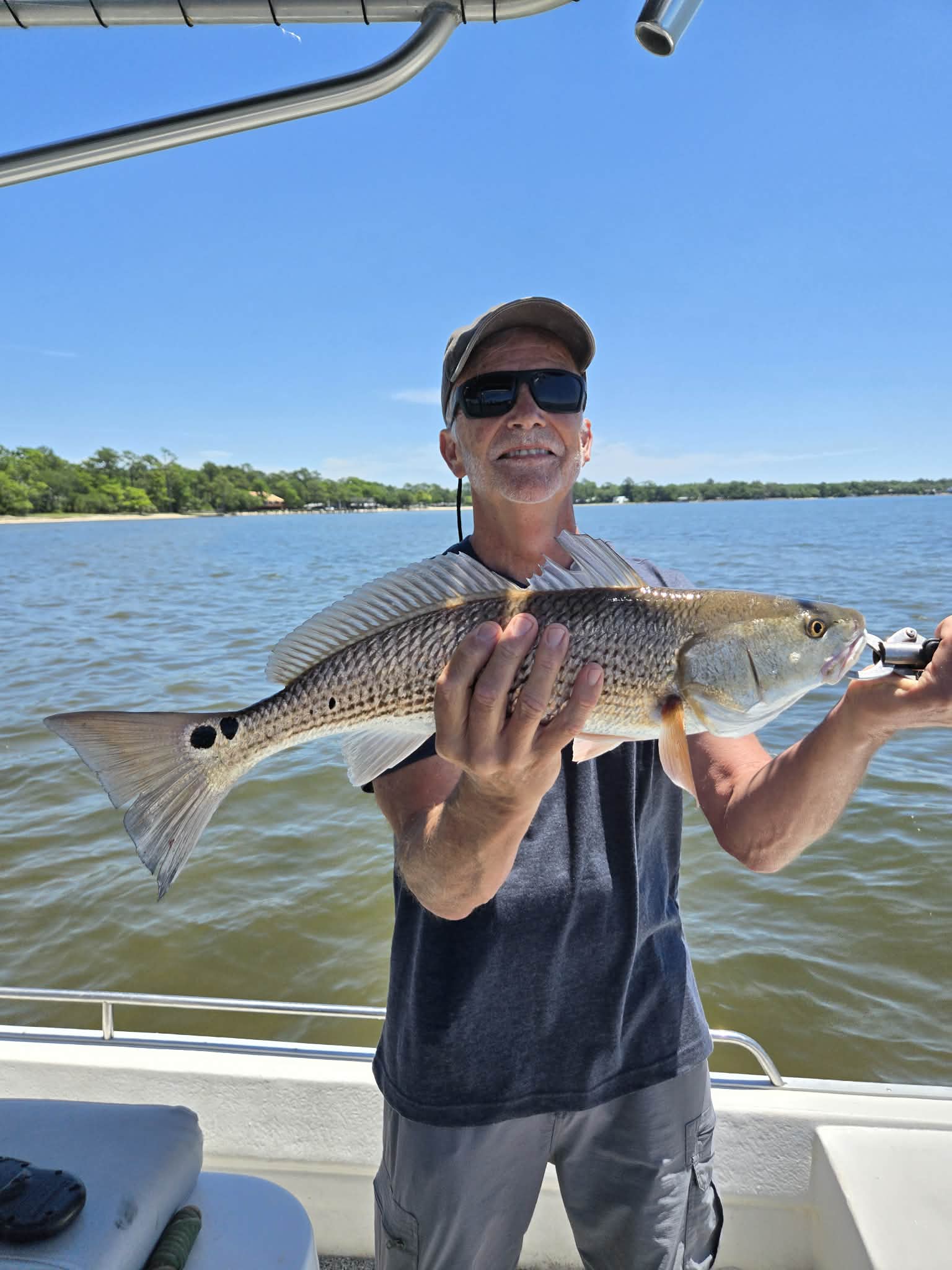 Guest fishing the protected waters of South Walton with 30A Bay Guide Service